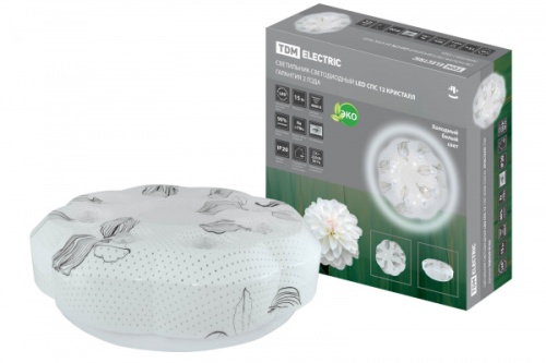 Светильник светодиодный LED СПС 12 15Вт 4000К D35см, Кристалл TDM | код SQ0329-0162 | TDM Светильник светодиодный LED СПС 12 15Вт 4000К D35см, Кристалл TDM | код SQ0329-0162 | TDM