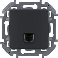 Телефонная розетка RJ11 INSPIRIA антрацит | код 673823 | Legrand