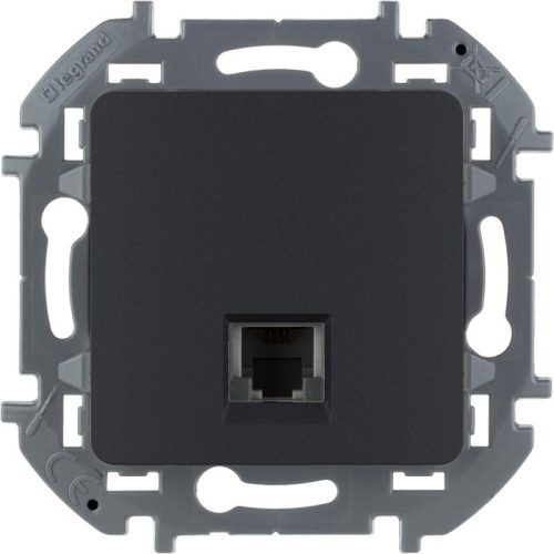 Телефонная розетка RJ11 INSPIRIA антрацит | код 673823 | Legrand Телефонная розетка RJ11 INSPIRIA антрацит | код 673823 | Legrand