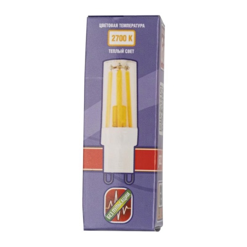 Лампа светодиодная филаментная LED G9 PRO 6w  2700K теплый 500Lm 230V Jazzway | код 5062610 | JazzWay фото 2