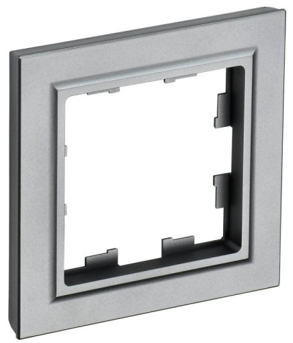 BRITE Рамка 1-местная РУ-1-БрС сталь | код BR-M12-K46 | IEK