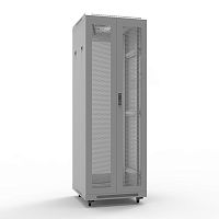 19 Напольный шкаф Rexant серии Standart 42U 600х600 мм, передняя и задняя распашные перфорированные двери, RAL7035 (состоит из 2 частей) | код 04-2360 | REXANT