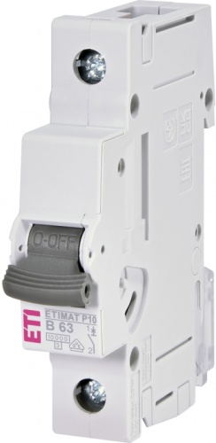 Авт. выключатель ETIMAT P10 1p B63 | код 1901016 | ETI