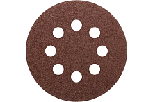 Круги абразивные шлифовальные перфорированные на ворсовой основе под ''липучку'' (Р600, 125 мм, 5шт), CUTOP Profi | код 85-628 | FIT