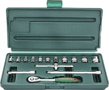 S04H2715S Набор головок торцевых 1/4DR, 4-14 мм, 15 предметов | код S04H2715S | JONNESWAY