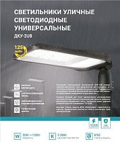 Светильник уличный линзованный светодиодный ДКУ-2UB 50Вт 230В 5000К 6250Лм 125лм/Вт универсальный IP65 NEOX | код 4690612057415 | NEOX