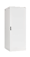 Шкаф напольный 19, 24U, металлическая дверь, Ш600хВ1280хГ600мм, в разобранном виде, серый | код TFL-246060-MMMM-GY | TLK