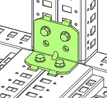 Комплект скоб для дополнительной жесткости щитов собранных в линейку, 4шт | код EUKU-003 | ETA