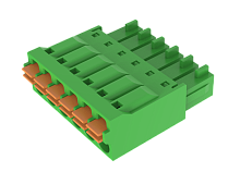 MC-RF3.50H06P Клемма MC, шаг 3.5мм, 6 конт., зел., шт | код MC-RF3.50H06P | SUPU