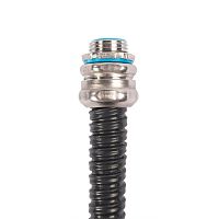 Металлорукав МРПИнг (INOX) 38 с протяжкой черн. (уп.25м) Fortisflex 104464