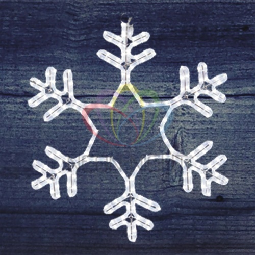 Фигура из дюралайта "Снежинка" 55смх55см 28Вт 220В IP44 бел. | код 501-334 | Neon-Night Фигура из дюралайта "Снежинка" 55смх55см 28Вт 220В IP44 бел. | код 501-334 | Neon-Night