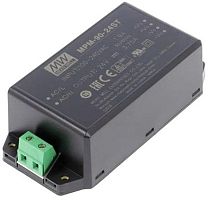 Источник питания AC-DC, 90Вт, вход 80…264В AC, 47…63Гц / 113…370В DC, выход 24В/3750мА, КПД 93%, ток утечки <100мкА/264В AC, изоляция 4000В AC, в корпусе 109х52х33.5мм, -30…+80С, клем. колодка | код MPM-90-24ST | MeanWell