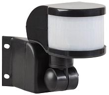 датчик движения ДД 018В черный, макс. нагрузка 1100Вт, угол обзора 270град, дальность 12м, IP44 | код. LDD10-018B-1100-002 | IEK