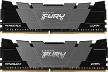 Память DDR4 2x16GB 3200MHz Kingston KF432C16RB12K2/32 Fury Renegade Black RTL Gaming PC4-25600 CL16 DIMM 288-pin 1.35В dual rank с радиатором Ret | код 1991551 | Kingston