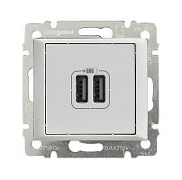 Розетка USB 2-м СП Valena механизм бел. (DIY-упак.) | код 694370 | Legrand