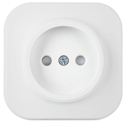 GLORY Розетка 1-местная для открытой установки без заземления с защитными шторками 10А РСш20-2-ХБм белый матовый IEK | код ERH13-K01M-10 | IEK GLORY Розетка 1-местная для открытой установки без заземления с защитными шторками 10А РСш20-2-ХБм белый матовый IEK | код ERH13-K01M-10 | IEK