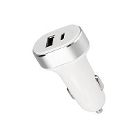 Автозарядка в прикуриватель REXANT АЗУ USB-A+USB-C, 3.1 A белая | код 18-2227 | REXANT