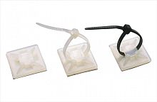 541 210B, Самокл. основание (21мм) для стяжек шир. до 4 мм, (белый), YK1 | код 0.0.0.5.41210B | KLEMSAN