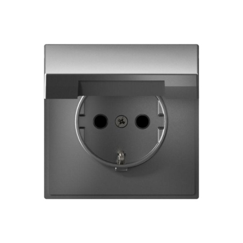 Розетка ArtGallery 16А IP20 с заземл. защ. шторки с крышкой механизм сталь | код GAL000946 | Systeme Electric Розетка ArtGallery 16А IP20 с заземл. защ. шторки с крышкой механизм сталь | код GAL000946 | Systeme Electric