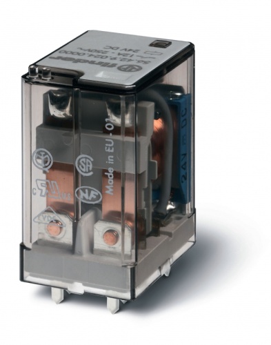 Миниатюрное силовое электромеханическое реле, монтаж на печатную плату, 2CO 12A, контакты AgCdO, катушка 120В AC, степень защиты RTI, опции: нет | код 564281202000 | FINDER Миниатюрное силовое электромеханическое реле, монтаж на печатную плату, 2CO 12A, контакты AgCdO, катушка 120В AC, степень защиты RTI, опции: нет | код 564281202000 | FINDER