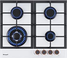 Газовая варочная поверхность Weissgauff Premium HGRG 641 WG белый | код 1023141 | WEISSGAUFF