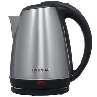 Чайник электрический Hyundai HYK-S1030 1.7л. 2200Вт серебристый матовый/черный (корпус: металл) | код 1180738 | HYUNDAI