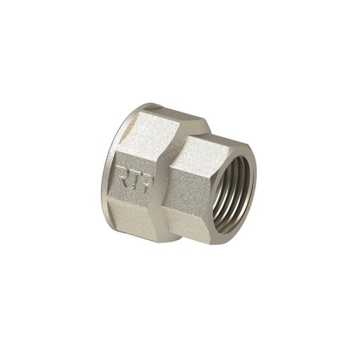 Муфта переходная латунь внутр. резьба 1 1/2дюйм х1дюйм еврослот никель | код 38395 | RTP Муфта переходная латунь внутр. резьба 1 1/2дюйм х1дюйм еврослот никель | код 38395 | RTP