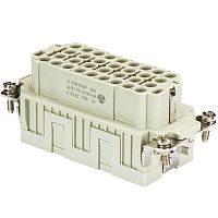 Розеточная контактная вставка REVOS, Size 16/16H, обжимная фиксация, 32 полюсов + РЕ, 500 V, 16 A, обжимные контакты поставляются отдельно | код 70.800.3256.0 | Wieland