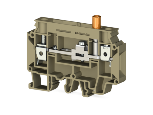 375 803, Клеммник измерительный с 1-м тест. разъемом, 10мм.кв., (бежевый), WGO2N | код 0.0.0.3.75803 | KLEMSAN 375 803, Клеммник измерительный с 1-м тест. разъемом, 10мм.кв., (бежевый), WGO2N | код 0.0.0.3.75803 | KLEMSAN