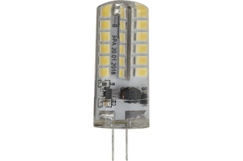 Лампа светодиодная LED 3.5Вт JC 2700К G4 теплый капсула 12V | Код. Б0033195 | ЭРА
