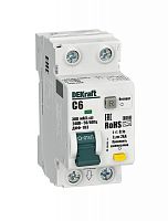 АВДТ 1P+N 6А 300мА A х-ка C ДИФ-103 6кА | код 16363DEK | DEKraft