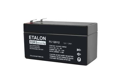 Аккумулятор FS 12В 1,2Ач (FS 12012) | код. 100-12/012S | Etalon battery Аккумулятор FS 12В 1,2Ач (FS 12012) | код. 100-12/012S | Etalon battery