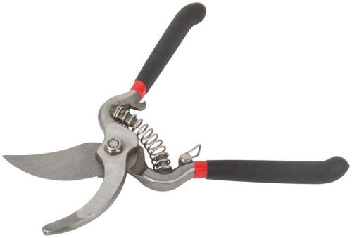 Секатор садовый, режущие кромки внахлест, цельнокованый, ПВХ покрытие ручек 200 мм | код 76266 | FIT фото 2
