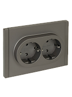 FORTE&PIANO Роз. 2-я с з/к без з/ш б/к 16А FP524 ст. IEK | код FP-R21-16-1-K46 | IEK