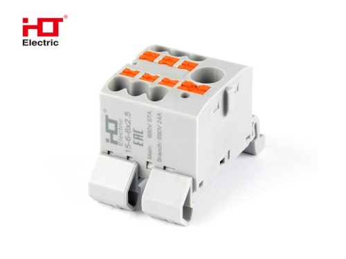 Распределительный Блок ПНК-15 вводной провод 6 мм2 /отходящие провода 6x2.5мм2 крепление F-NS35 HLT | код 081-27-017 | HLT Распределительный Блок ПНК-15 вводной провод 6 мм2 /отходящие провода 6x2.5мм2 крепление F-NS35 HLT | код 081-27-017 | HLT