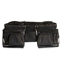 Сумка кожаная поясная без ремня, с 12 отделениями, премиум-серия DEAD BULL СК-12 (КВТ) | код 78427 | КВТ