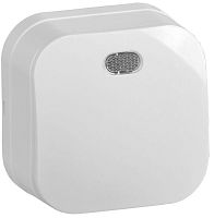 Выключатель 1-клавишный для открытой установки с индикацией ВС20-1-1-ХБ 10А GLORY белый | код EVH11-K01-10 | IEK