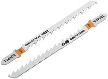 Полотна по дереву двусторонние, HCS, шлифованные под свободным углом зубья, 100/75 мм (T244DA), 2 шт. | код 40961 | FIT