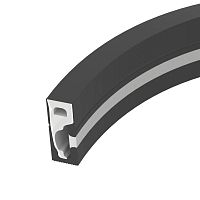 Силиконовый профиль WPH-FLEX-0616-SIDE-S9-5m FULL BLACK (Arlight, Силикон) | код 45842 | Arlight