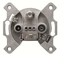 Basic 55 - Розетка TV-RD-SAT (белый, лицевая панель, блистер) | код SP610230TRIAX1S-01.36-01.01-01.00 | ABB