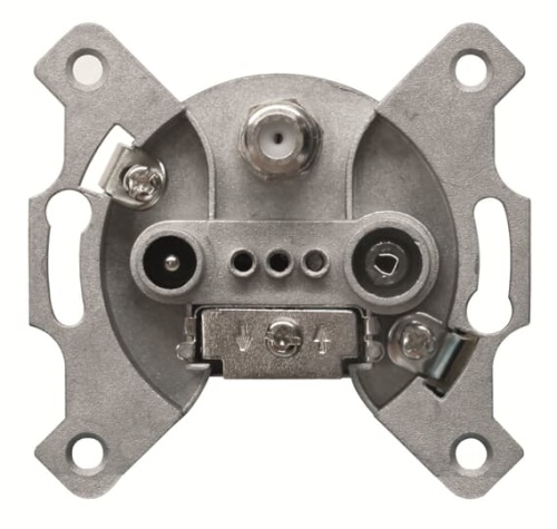 Basic 55 - Розетка TV-RD-SAT (белый, лицевая панель, блистер) | код SP610230TRIAX1S-01.36-01.01-01.00 | ABB