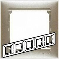 Рамка 5 постов VALENA CLASSIC, жемчужный | код. 770475 | Legrand