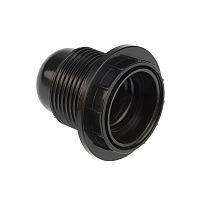 Патрон карболитовый с кольцом Е27 черный c этикеткой REXANT | код 11-8816 | REXANT