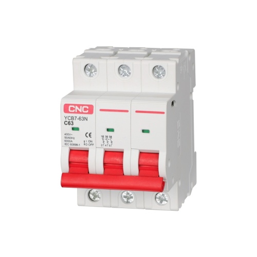 Модульный автоматический выключатель YCB7-63N 20А 3P 6кА D | код A700121 | CNC Модульный автоматический выключатель YCB7-63N 20А 3P 6кА D | код A700121 | CNC