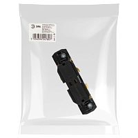 Коннектор для трехфазного шинопровода STR-30-B-CN-I типа I прямой внутренний черный | код Б0049720 | ЭРА