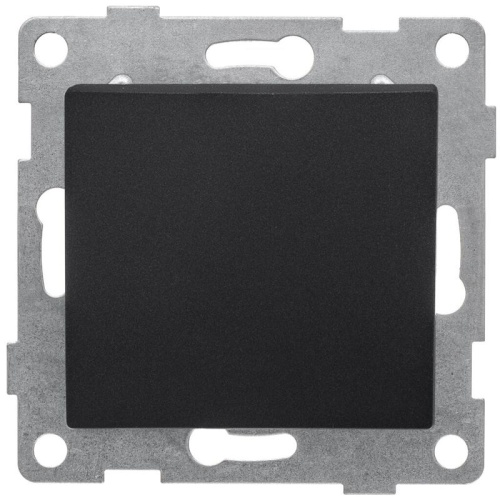 Переключатель проходной 1-кл. СП Bravo 10А 250В механизм графит | код С10В4-010 | GUSI Переключатель проходной 1-кл. СП Bravo 10А 250В механизм графит | код С10В4-010 | GUSI