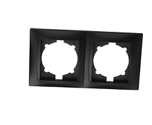 Рамка 2-х постовая горизонтальная графит Лама TDM | код SQ1815-0630 | TDM