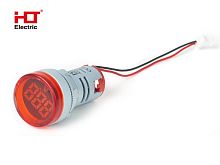 Индикатор значения напряжения AD-22 (LED) d22мм красный IP54 HLT | код 085-06-250 | HLT