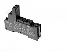 Розетка с винтовыми клеммами (с зажимной клетью) для реле 40.51, 40.52, 40.61, 40.62, применяются модули 99.02, 86.30, в комплекте пластиковая клипса 095.01, версия: черный цвет (заказ минимум/кратно 1000шт) | код 95050SPA | FINDER