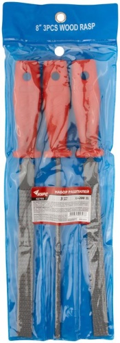 Рашпили, пластиковая ручка, набор 3 шт, 200 мм | код 42755 | FIT фото 3